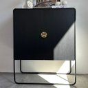 Ver imagem 7 de Balcão Buffet Orgânico 90cm 2 Portas Pé Metal Luna Móvel na Caixa