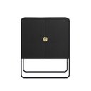 Ver imagem 4 de Balcão Buffet Orgânico 90cm 2 Portas Pé Metal Luna Móvel na Caixa