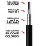 Torneira Misturador Parede Flexível Luxo Preto Fosco 1/4V - 6