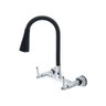 Torneira Misturador Parede Flexível Luxo Preto Fosco 1/4V - 1