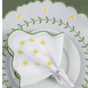 Ver imagem 2 de Jogo Americano Sousplat Mesa Posta Bordado Guardanapo 12 Peças:Margarida