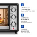 Ver imagem 4 de Forno Elétrico Mondial Frn-42-bi Bancada 42 Litros 127v Preto Inox Family Ii