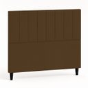 Ver imagem 6 de Cabeceira Estofada Elen Moderna para Quarto Cama Box Casal 140 cm Tecido Suede Marrom