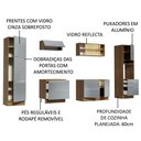 Ver imagem 5 de Armário de Cozinha Completa 320cm Rustic/Cinza Lux Madesa 01