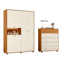 Ver imagem 2 de Conjunto Infantil Guarda-roupa e Cômoda Vittoria