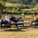 Ver imagem 1 de Jogo de Sofá Luxo para Área Externa Corda Náutica e Alumínio