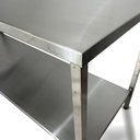 Ver imagem 6 de Mesa Aço Inox Industrial 190x60x90 cm Plano Liso Nortinox Stander