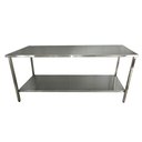 Ver imagem 2 de Mesa Aço Inox Industrial 190x60x90 cm Plano Liso Nortinox Stander