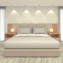 Ver imagem 2 de Cabeceira Cama Queen Ripada 3,50m Camt 100% Mdf Casa Lar Cor:carvalho Malva com Titânio