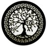 Arvore da Vida Grega 65x65cm cor preta - 1