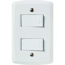 Ver imagem 1 de Conjunto 4x2 com 1 Interruptor Simples 10 a 250 V e 1 Interruptor Paralelo 10 a 250 V Lux