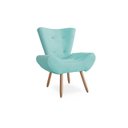 Ver imagem 1 de Poltrona Decorativa Bella - Azul Turquesa