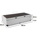 Ver imagem 3 de Cama Box Baú Solteiro Sintético Sereneprime Branco 88x188x44