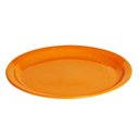 Ver imagem 1 de Prato Elegance Raso Redondo 25cm Laranja em Polipropileno Linha Tropical Vem