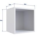 Ver imagem 2 de Nicho Para Decoração Organizador Quarto Infantil Suspenso Parede Simples Multiuso Branco