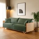 Ver imagem 1 de Sofá Fixo 3 Lugares Luxo 230cm Arthur