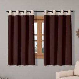 Cortina Sala 2,00x1,40 Quarto Janela Cozinha Tabaco e Cáqui - 1