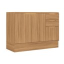 Ver imagem 1 de Gabinete Cozinha Modulado Alma 3PTAS 2GAVS c/Tampo 120cm Cedro Carraro