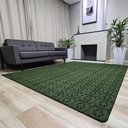 Ver imagem 2 de Tapete Carpete Sala Quarto Elegante Geométrico 1,00 X 1,50 - Cor Verde