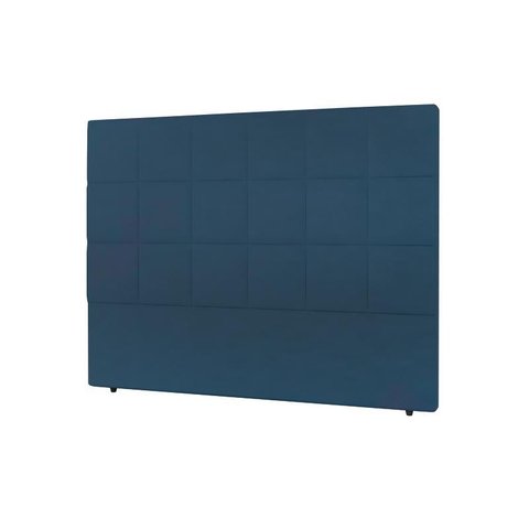 Cabeceira Nairóbi Queen 1600mm Veludo Azul - Simbal