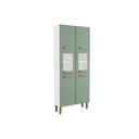 Ver imagem 1 de Paneleiro de Cozinha Bella C/ 6 Portas (2 C/ Vidro) 80cm Verde - Bertolini