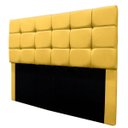 Ver imagem 1 de Cabeceira Cama Box Estofada Solteiro 90 Cm Bianca Suede:amarelo