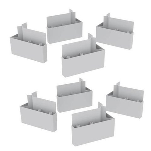 Kit Pé Plástico 4dir-4esq (8 Und) Branco Pé U 50 X 40 X 100 - Henn