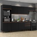 Ver imagem 2 de Armário de Cozinha Reims com Balcão e Tampo Preto Rustic
