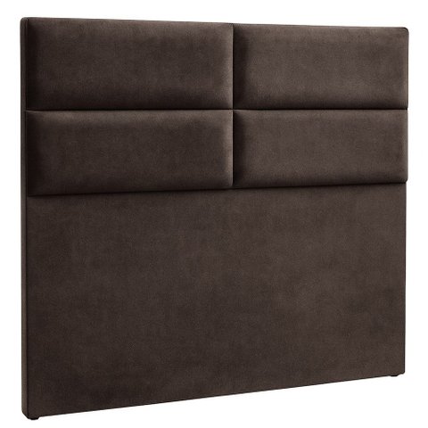 Cabeceira Cama Box Queen 160 Cm Siena Veludo Marrom - Nexta Casa