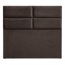 Ver imagem 6 de Cabeceira Cama Box Queen 160 Cm Siena Veludo Marrom - Nexta Casa