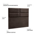 Ver imagem 3 de Cabeceira Cama Box Queen 160 Cm Siena Veludo Marrom - Nexta Casa