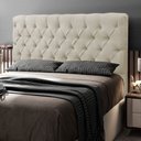 Ver imagem 2 de Cabeceira Cama Box Casal King Size Lylla 195cm Capitonê com Frame Sintético Bege - Desk Design
