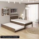 Ver imagem 2 de Cama Auxiliar Solteiro CM8008 Nogal - Tecno Mobili