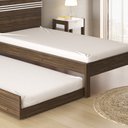 Ver imagem 3 de Cama Auxiliar Solteiro CM8008 Nogal - Tecno Mobili