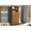 Ver imagem 1 de Cômoda Casal Marabá c/1 Porta c/Esp 6GAVS e Pés Cinamomo - S. Andirá