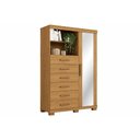 Ver imagem 2 de Cômoda Casal Marabá c/1 Porta c/Esp 6GAVS e Pés Cinamomo - S. Andirá