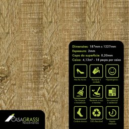 Piso Vinílico em Régua Cities Casa Grassi 2mmx18,7cmx122,7cm (m²) - 2