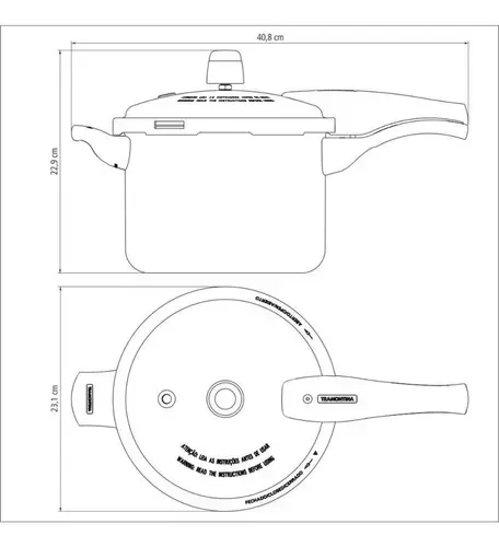 Ver imagem 3 de Pan Pressao 4,5l 20cm Vancouver Ver