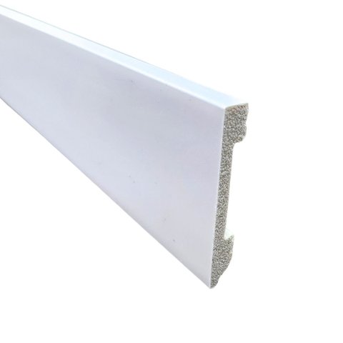 Rodape Poliestireno Slim Liso 10cm Branco Px 8358 2m:branco