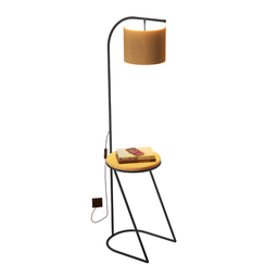 Mesa de Cabeceira com Abajur/luminária Acoplada - 1 Mesa de Cabeceira com Abajur/luminária Acoplada - 1