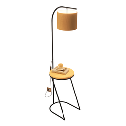 Mesa de Cabeceira com Abajur/luminária Acoplada - 6 Mesa de Cabeceira com Abajur/luminária Acoplada - 6