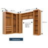 Dormitório Modulado Dallas  Cinamomo - Benetil Móveis - 4