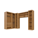 Ver imagem 2 de Dormitório Modulado Dallas Cinamomo - Benetil Móveis