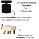Ver imagem 6 de Banqueta Alta Decorativa com Encosto para Balcão Cozinha Gourmet Pés Palito Bancada