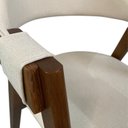 Ver imagem 4 de Kit 8 Cadeiras de Jantar Estofada Bali Marrom/Pinhão Yescasa