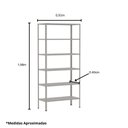 Ver imagem 2 de Estante Lr Leve Reforçada 1,98m X 92cm X 40cm Amapá Cinza
