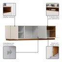 Ver imagem 6 de Rack para Tv 69 Polegadas 200cm 3 Portas Auryn