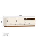 Ver imagem 4 de Rack para Tv 69 Polegadas 200cm 3 Portas Auryn