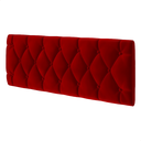 Ver imagem 2 de Cabeceira Almofadada para Cama Box Suspensa Paris 1,40 X 55 Vermelho Suede