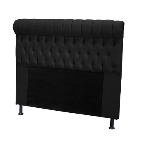 Cabeceira Tóquio 100 cm Suede Preto
